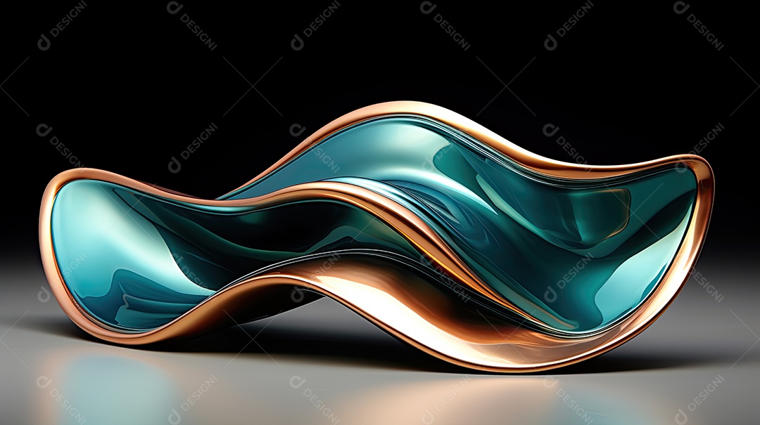 Fundo ondulado em 3D