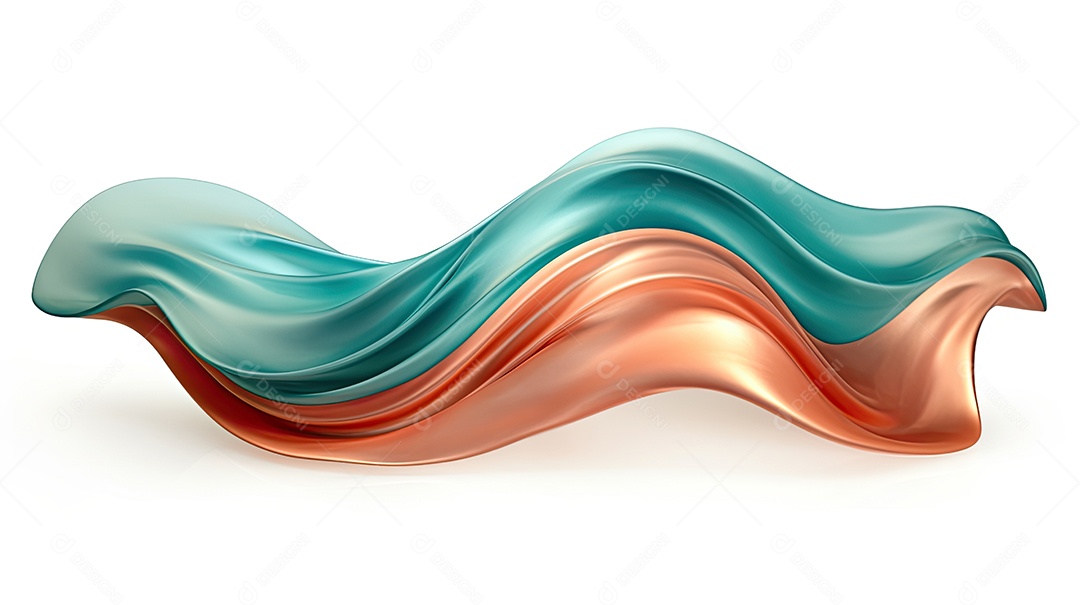 Fundo ondulado em 3D