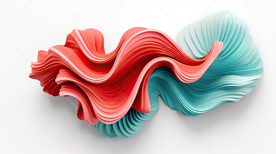 Fundo ondulado em 3D