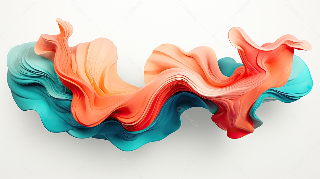 Fundo ondulado em 3D