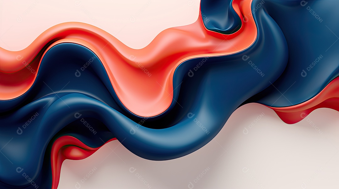 Fundo ondulado em 3D