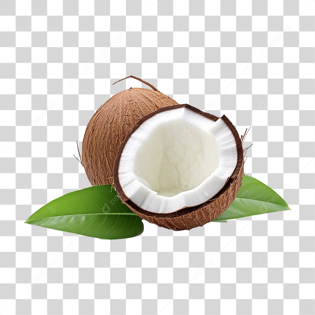 Fruta Coco Castanha PNG Transparente