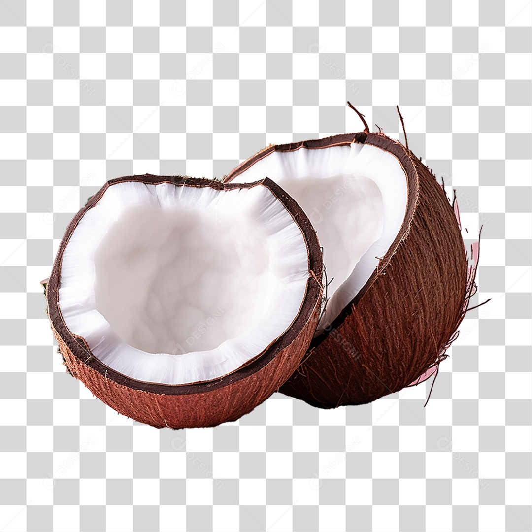 Fruta Coco Castanha PNG Transparente