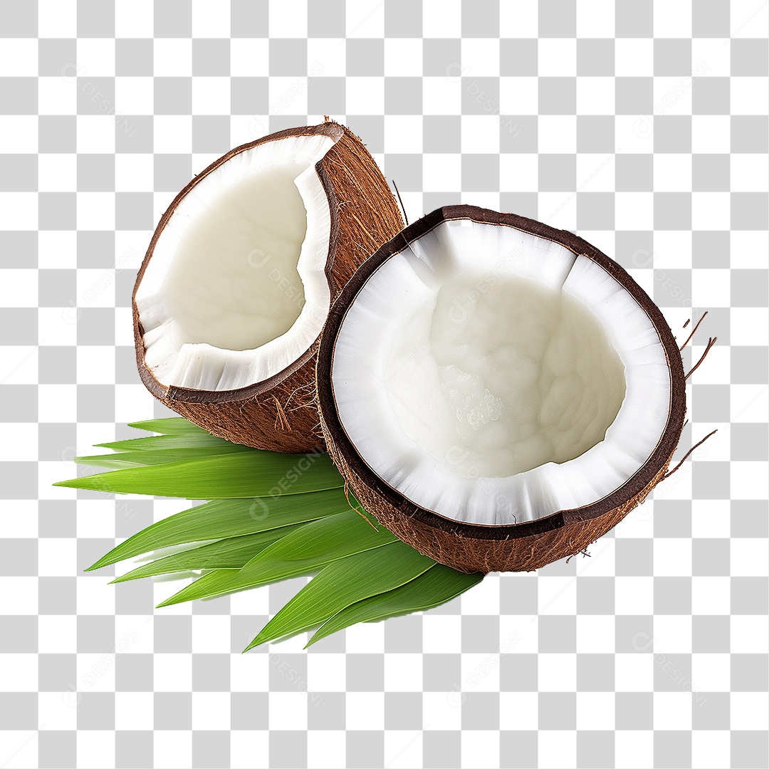 Fruta Coco Castanha PNG Transparente