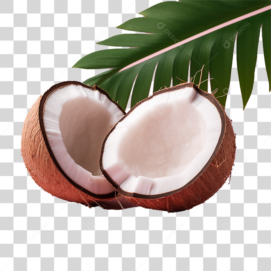 Fruta Coco Castanha PNG Transparente