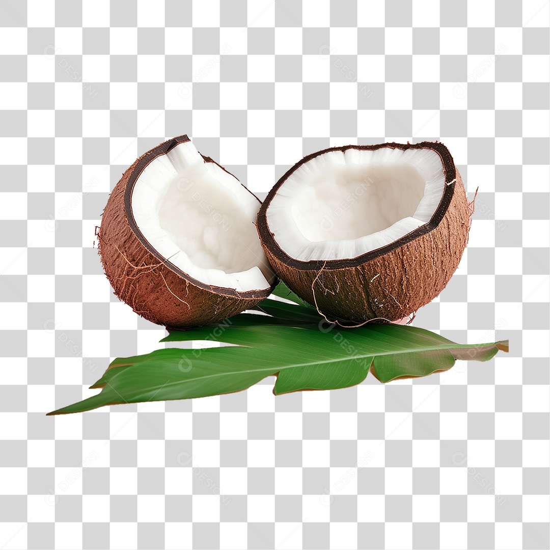 Fruta Coco Castanha PNG Transparente
