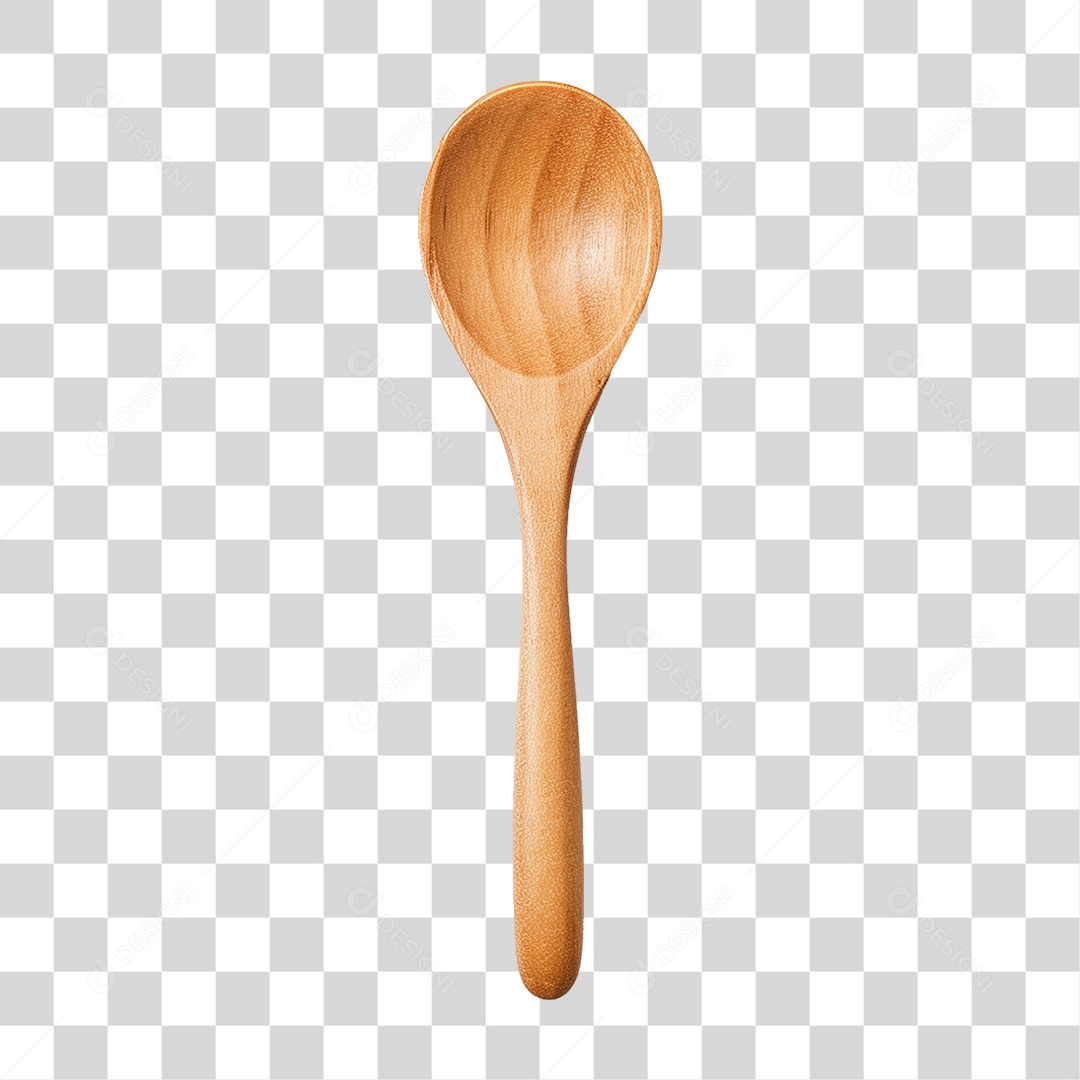 Colher de Madeira PNG Transparente