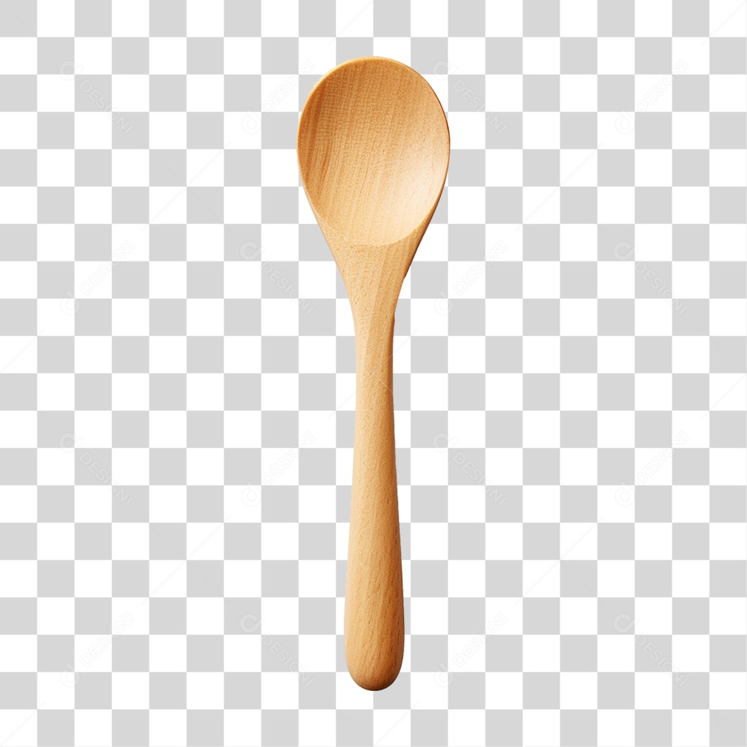 Colher de Madeira PNG Transparente