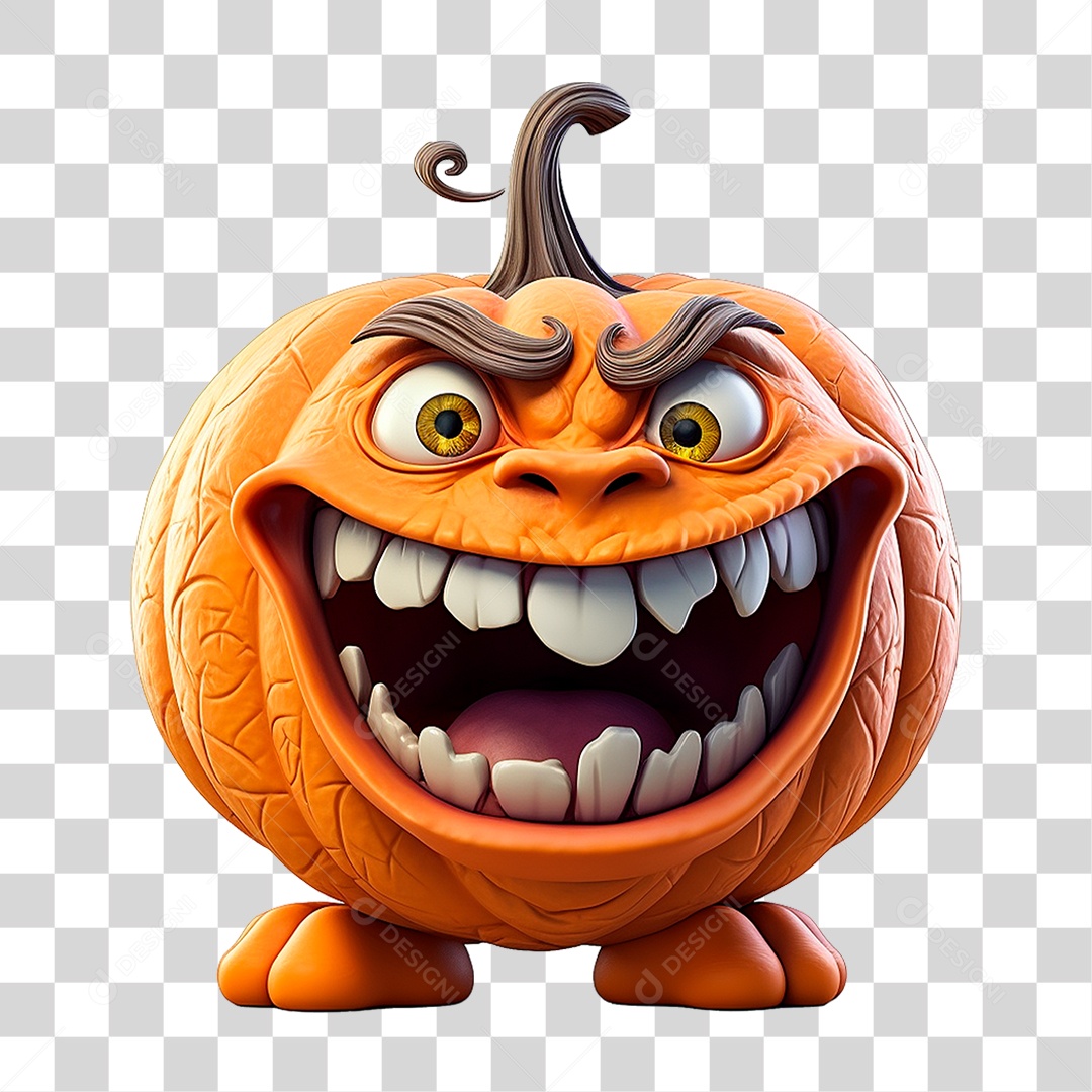 Abóbora de Halloween PNG Transparente