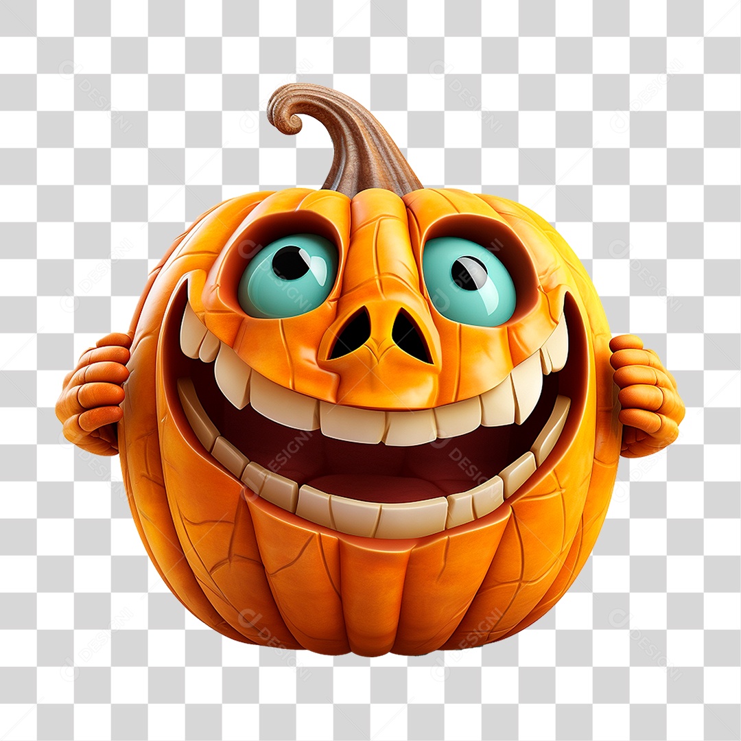 Abóbora de Halloween PNG Transparente