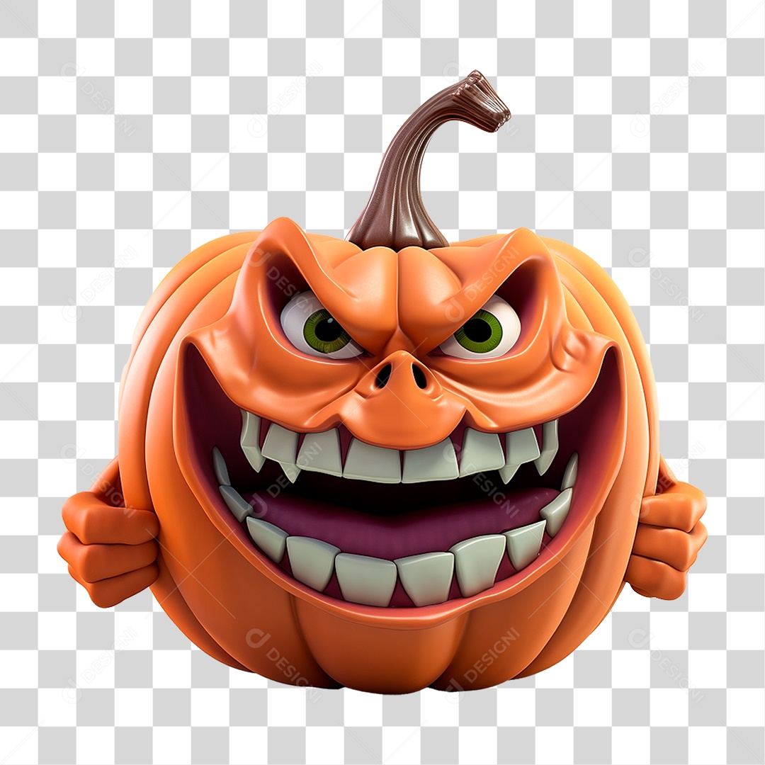 Abóbora de Halloween PNG Transparente