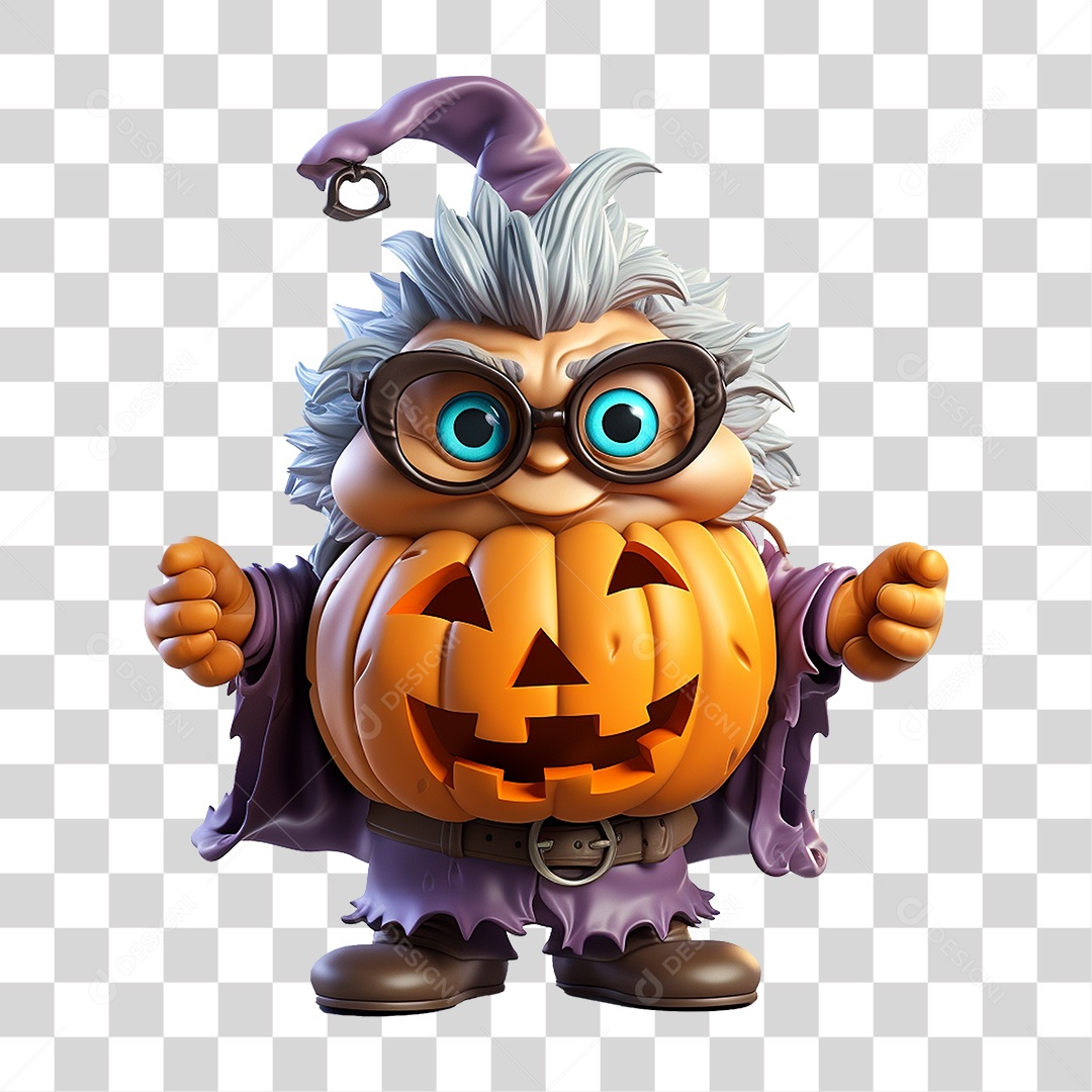 Abóbora de Halloween PNG Transparente