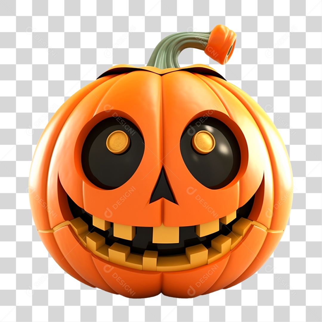 Abóbora de Halloween PNG Transparente