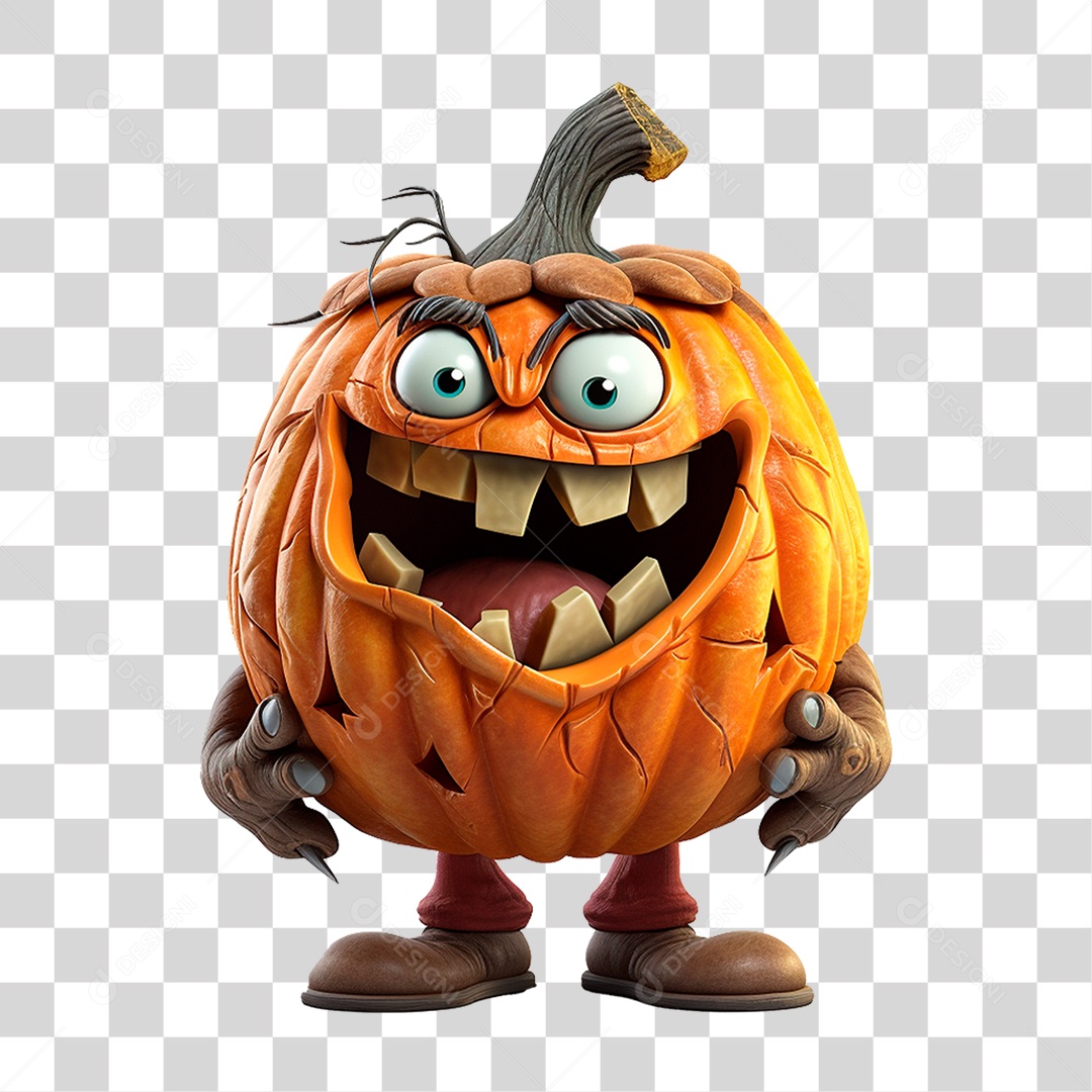 Abóbora de Halloween PNG Transparente