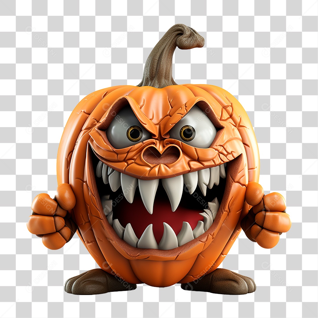Abóbora de Halloween PNG Transparente
