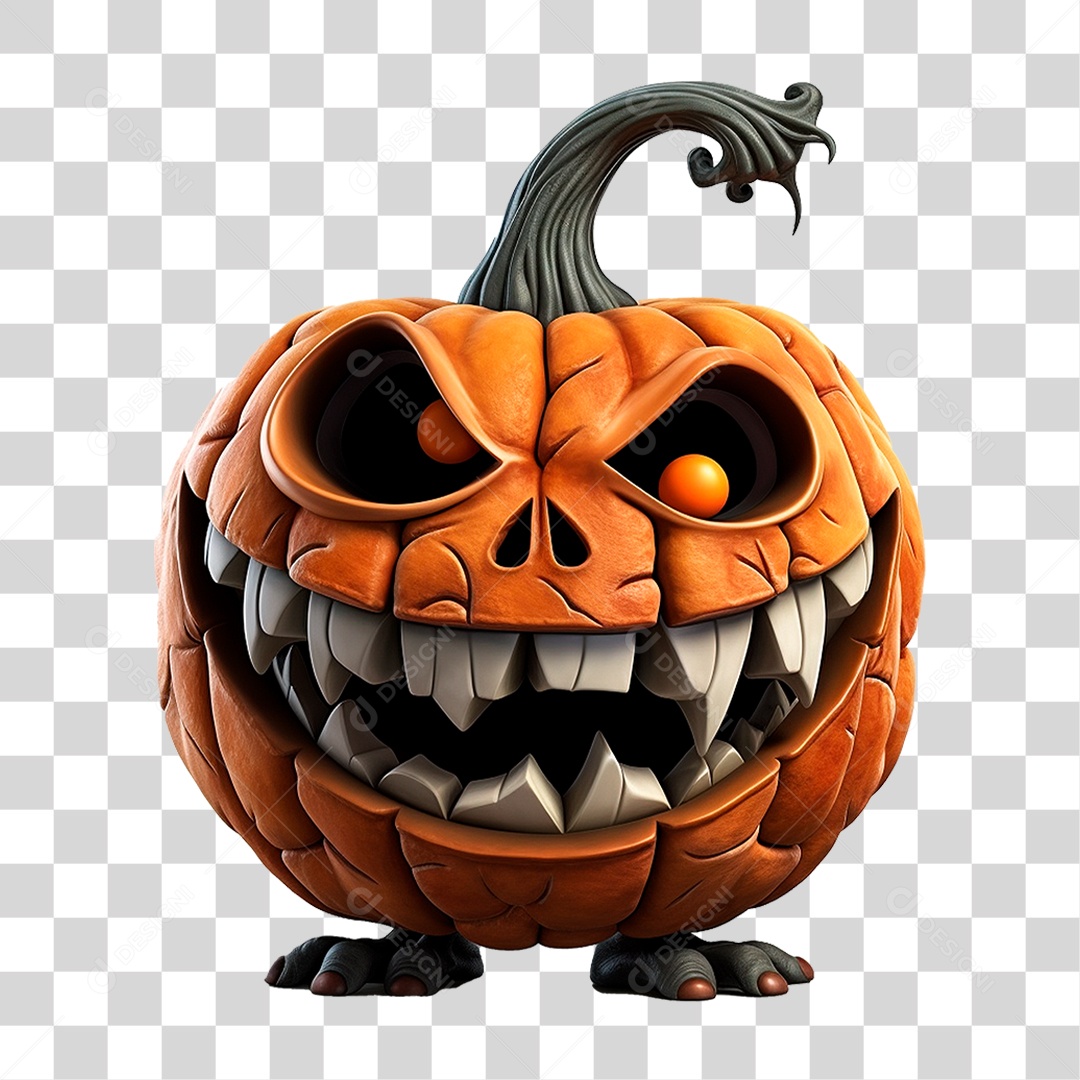 Abóbora de Halloween PNG Transparente