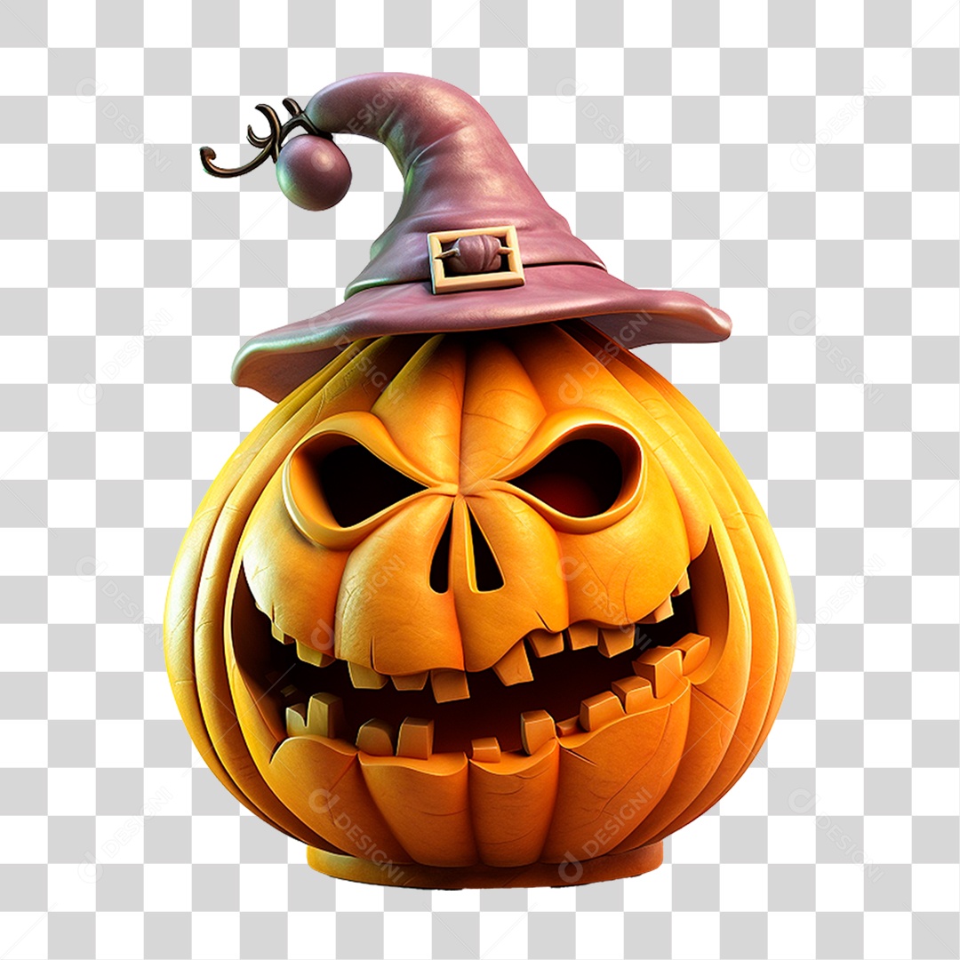 Abóbora de Halloween PNG Transparente