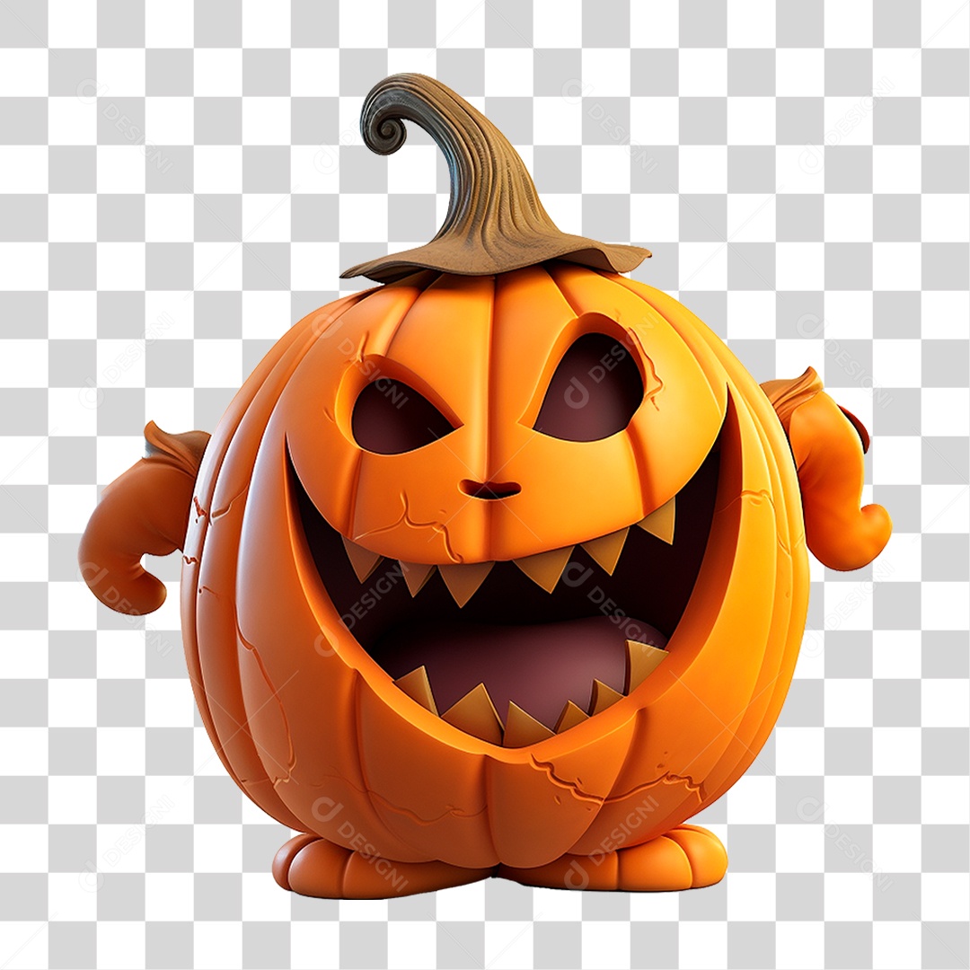Abóbora de Halloween PNG Transparente