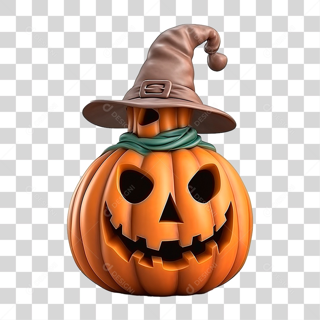 Abóbora de Halloween PNG Transparente