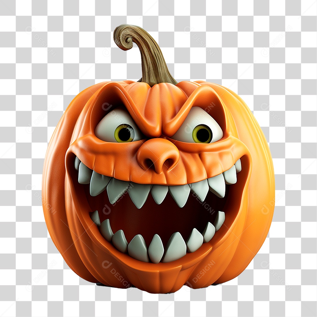 Abóbora de Halloween PNG Transparente