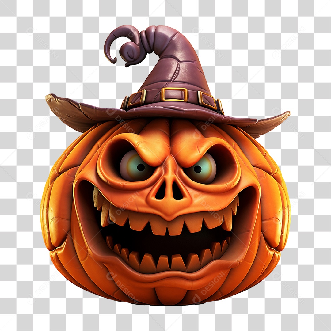Abóbora de Halloween PNG Transparente