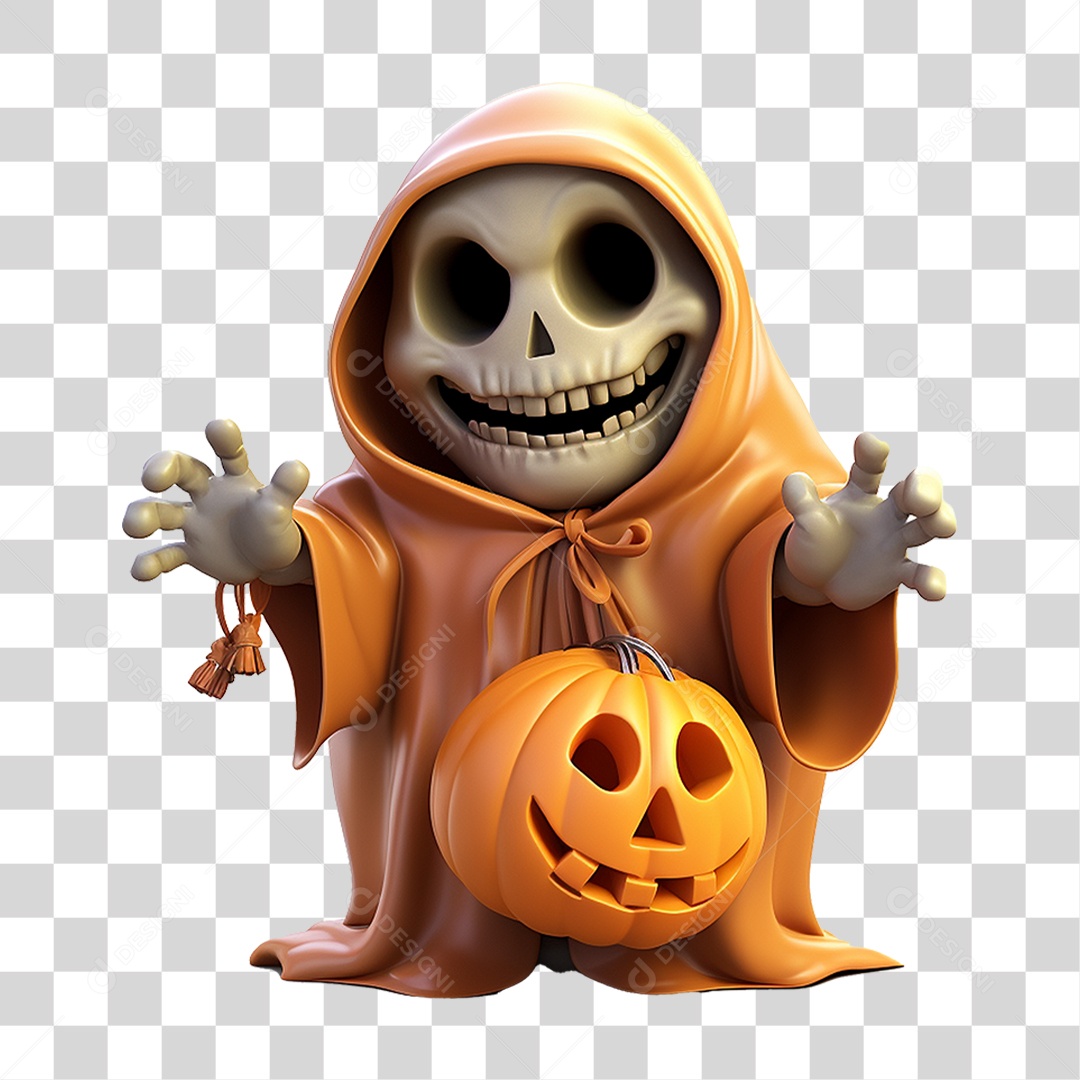 Abóbora de Halloween PNG Transparente