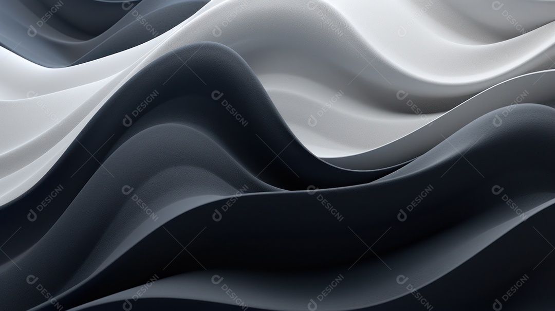 Moderno monocromático no estilo de tecido fluido fundo de onda digital