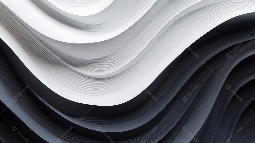 Moderno monocromático no estilo de tecido fluido fundo de onda digital