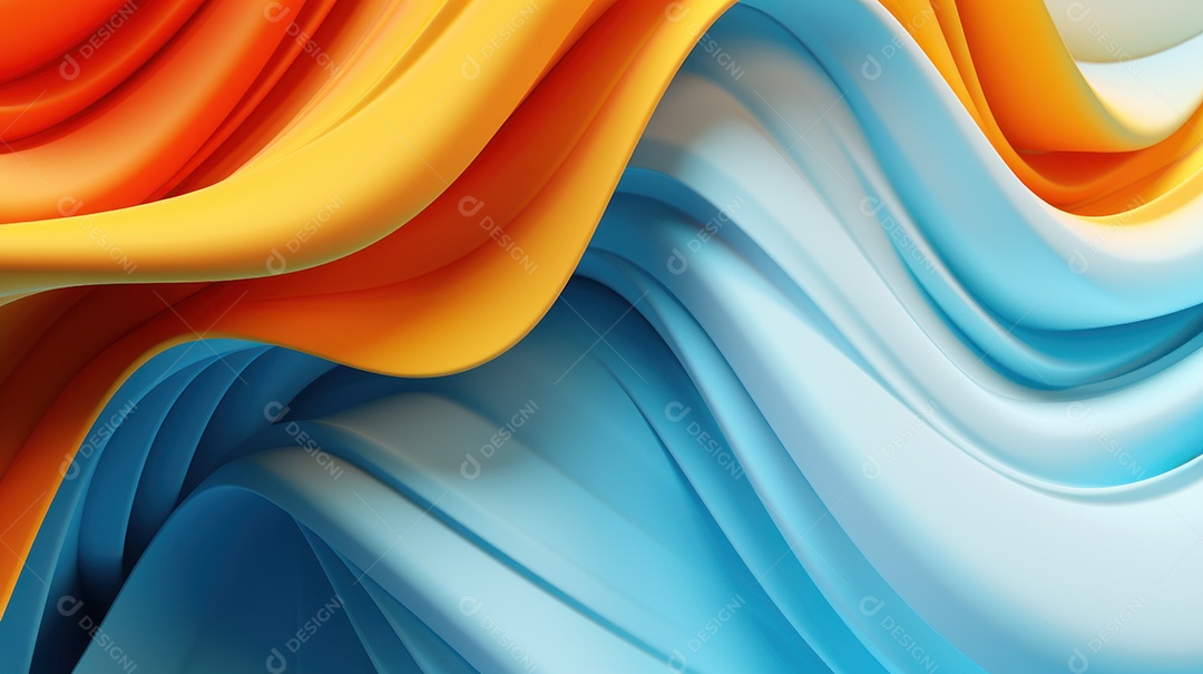 Moderno monocromático no estilo de tecido fluido fundo de onda digital