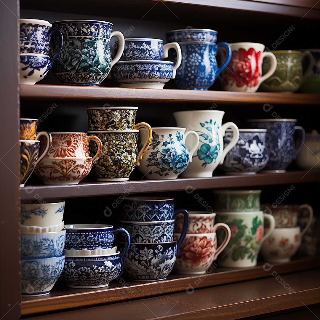 Vários tipos de louças