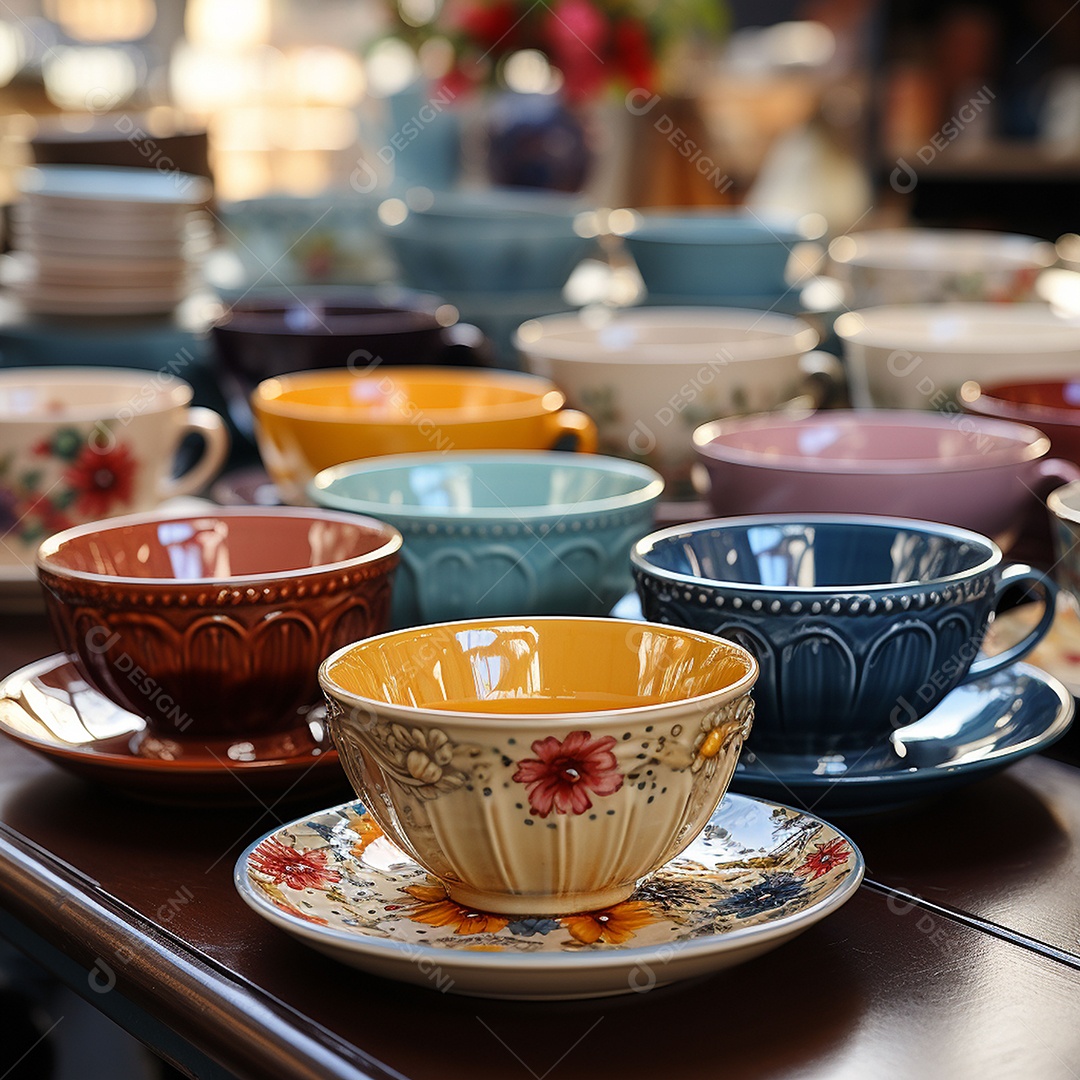 Vários tipos de louças