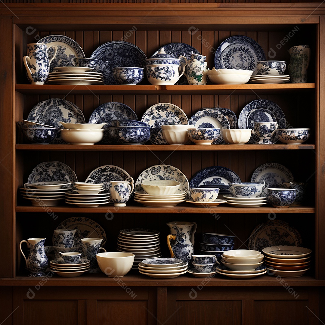 Vários tipos de louças