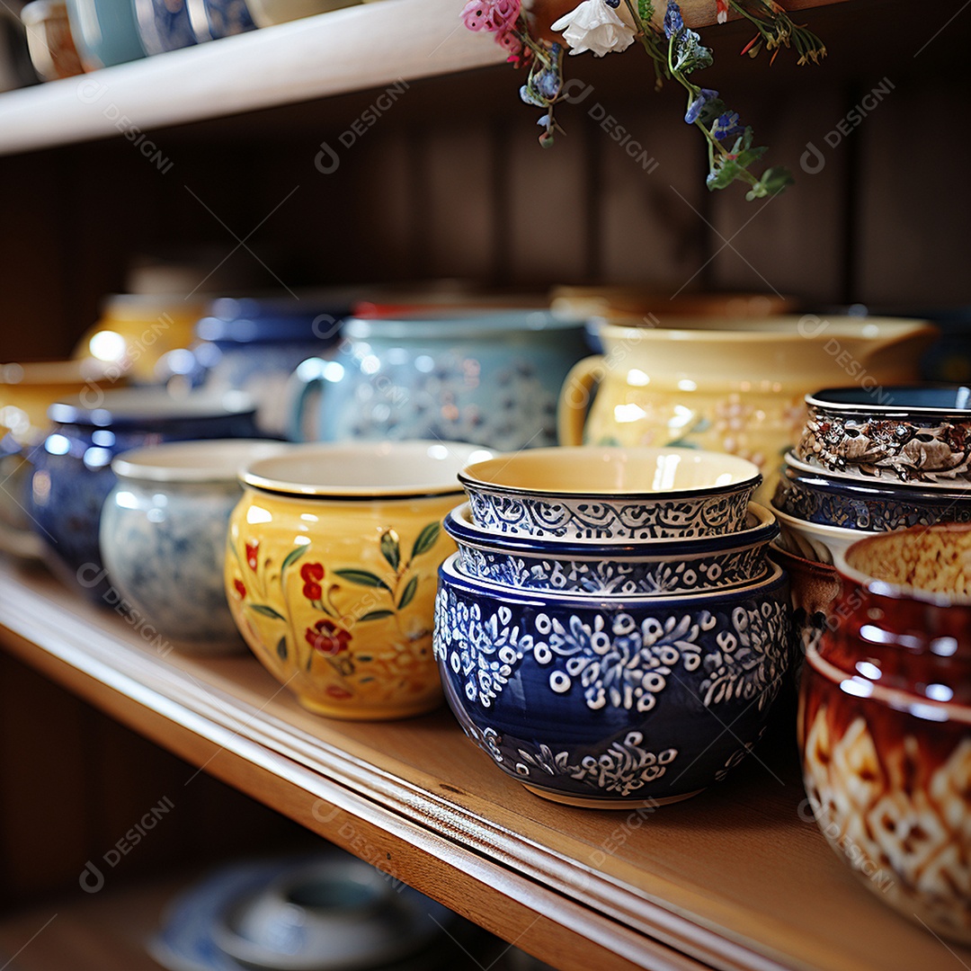 Vários tipos de louças