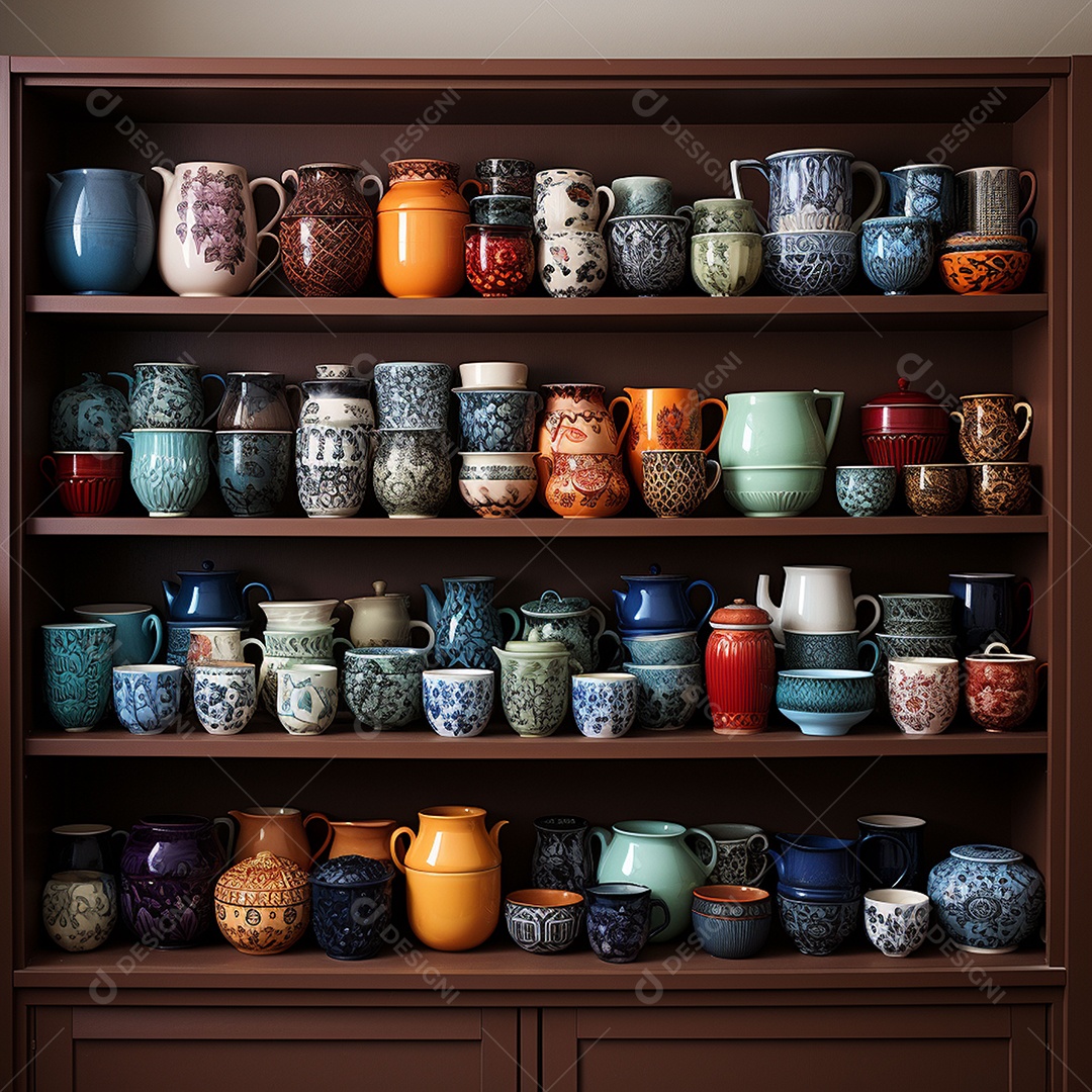 Vários tipos de louças