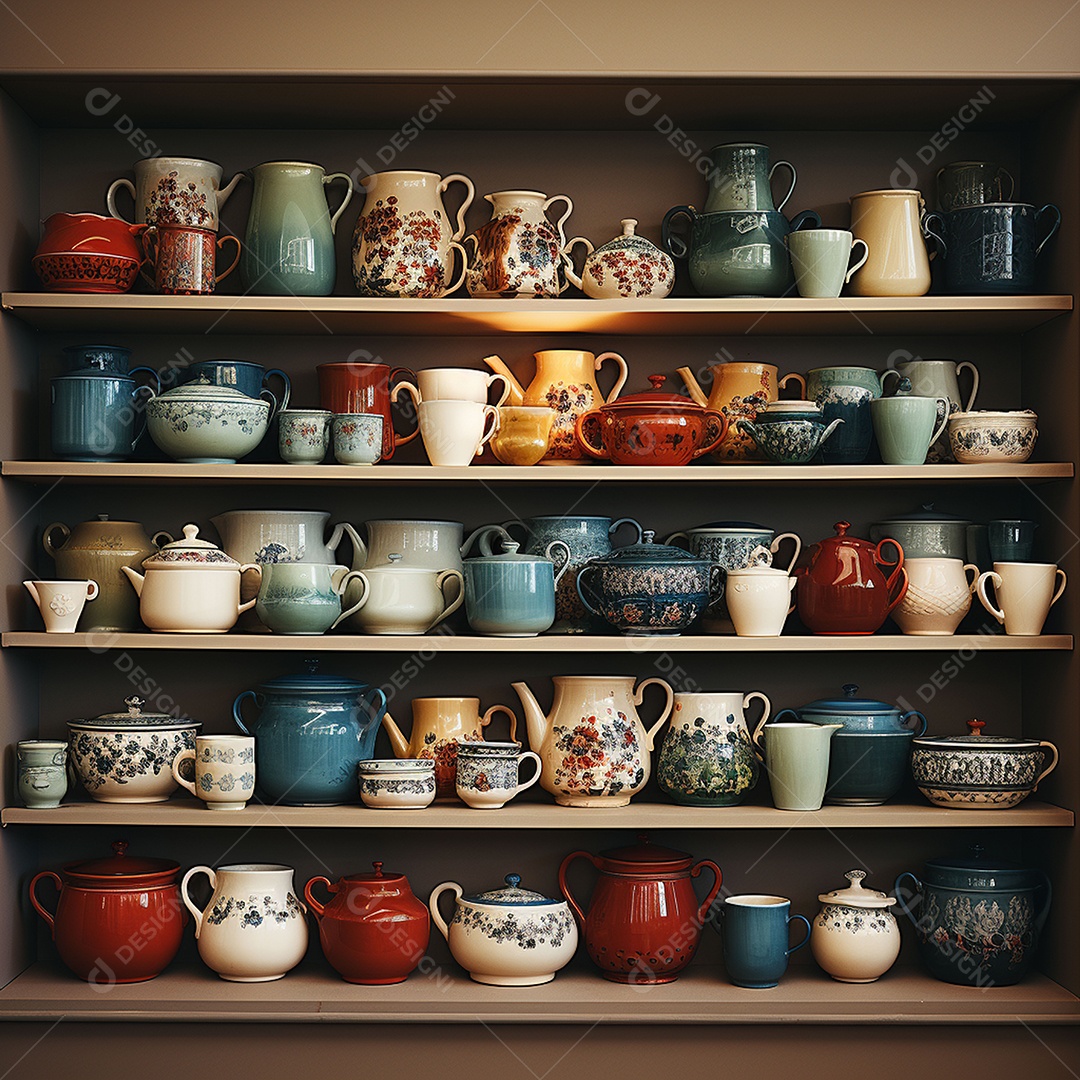 Vários tipos de louças