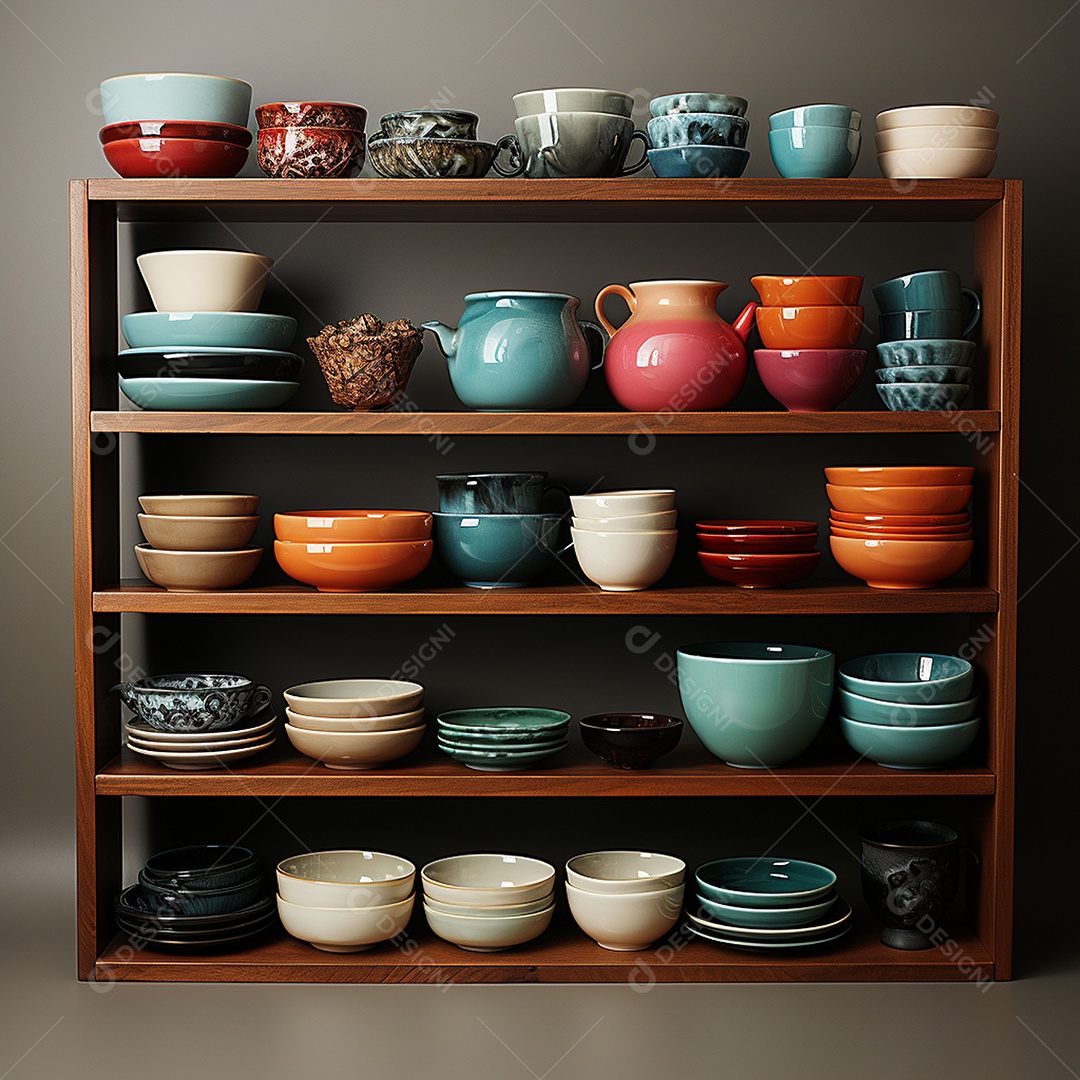 Vários tipos de louças