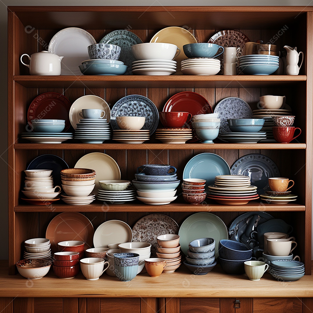 Vários tipos de louças