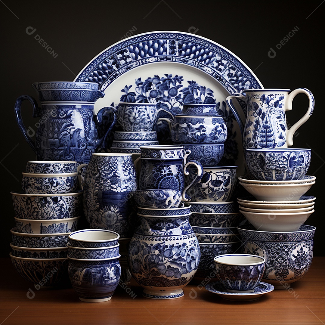 Vários tipos de louças