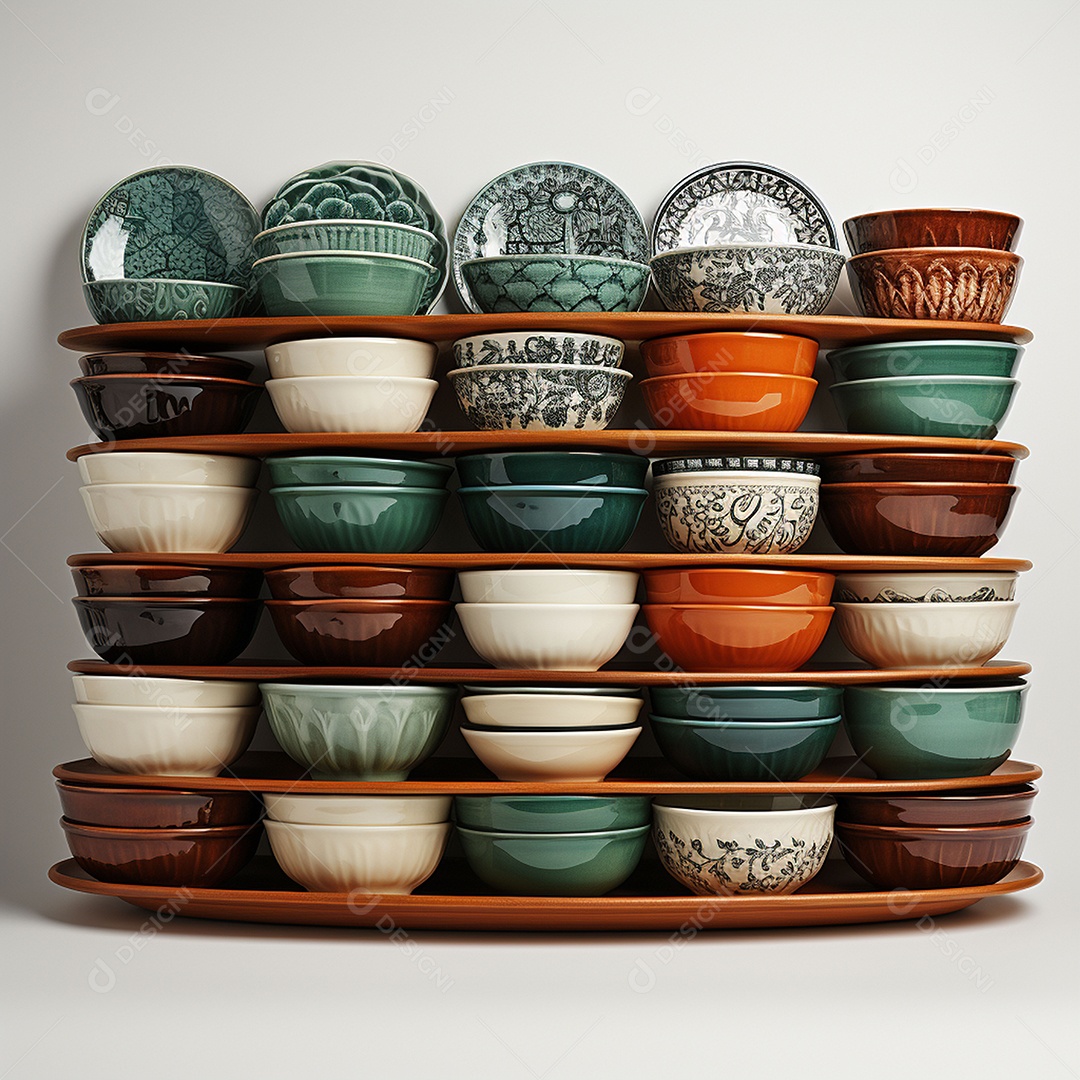 Vários tipos de louças