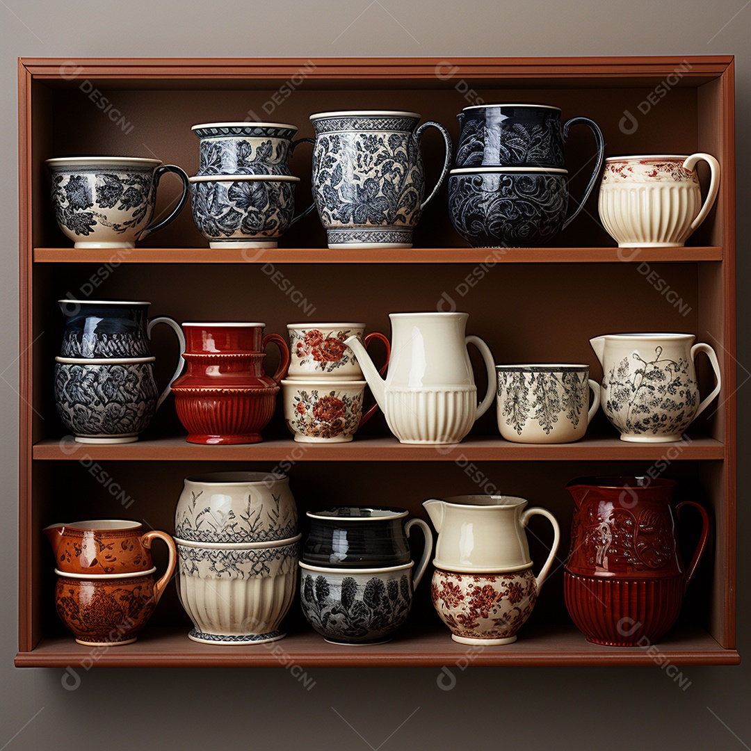 Vários tipos de louças