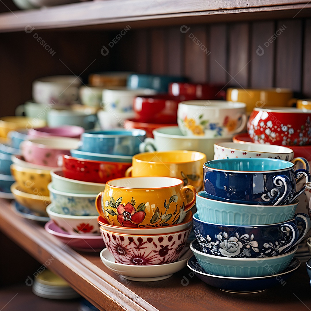 Vários tipos de louças