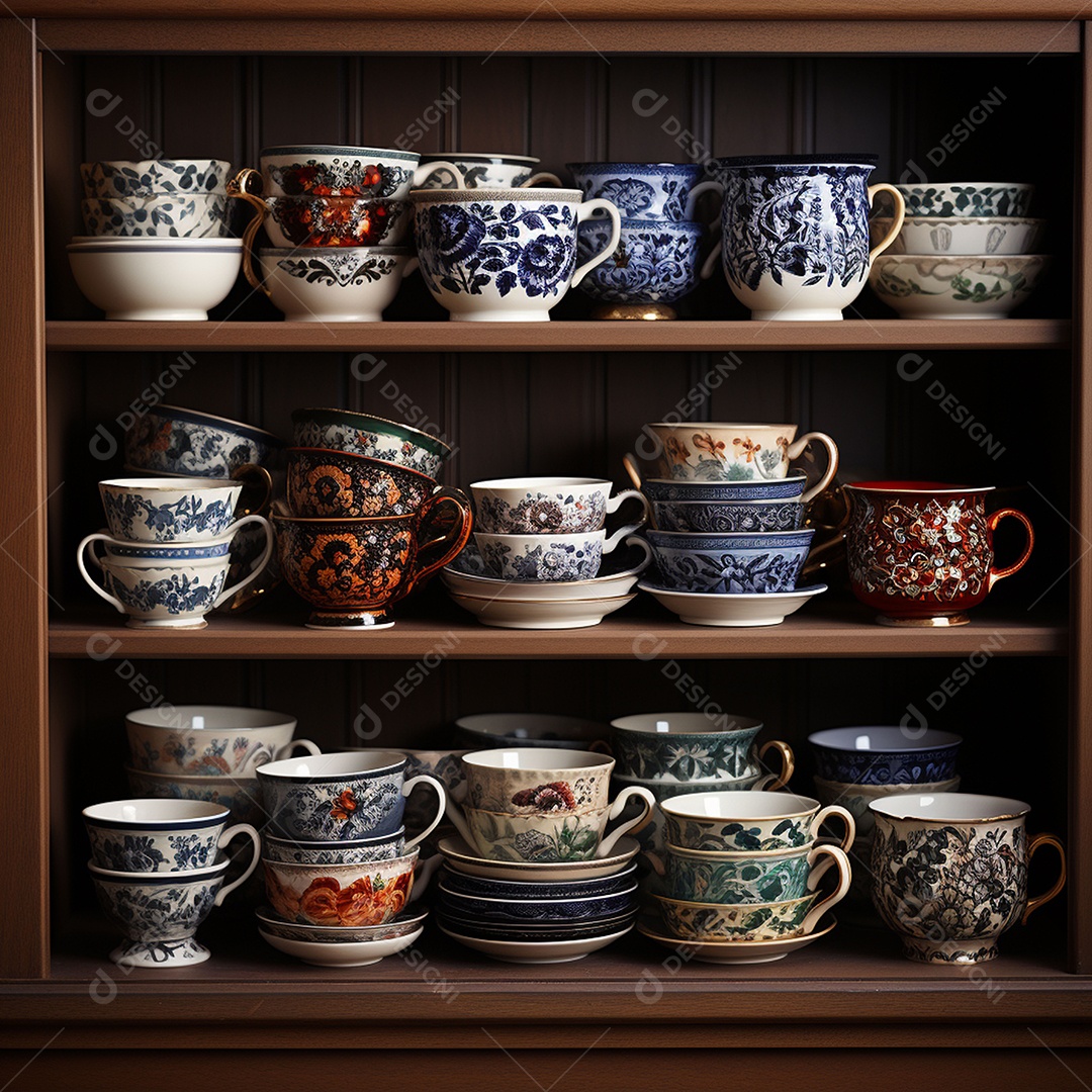 Vários tipos de louças