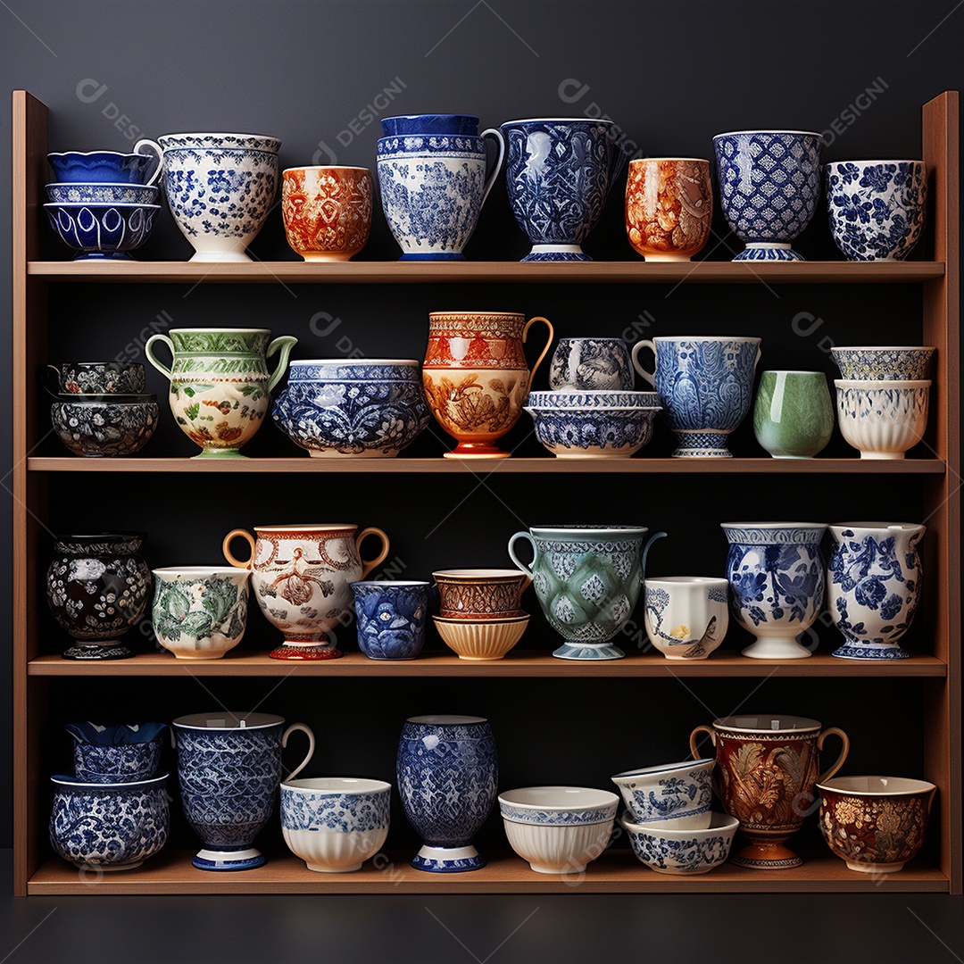 Vários tipos de louças