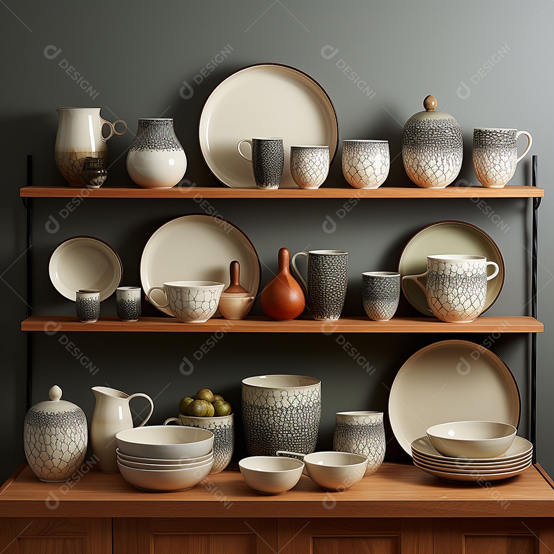 Vários tipos de louças