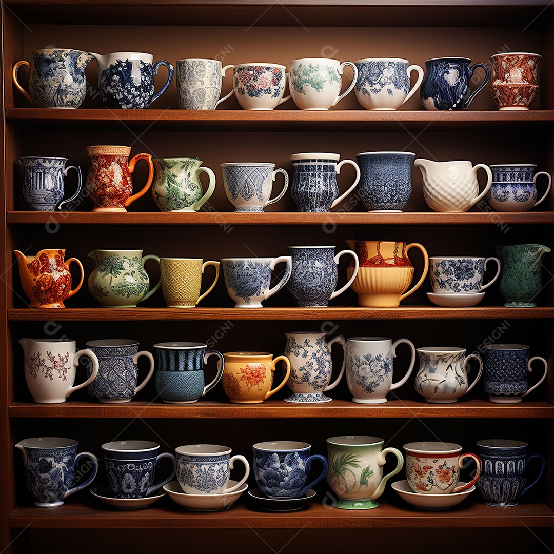 Vários tipos de louças