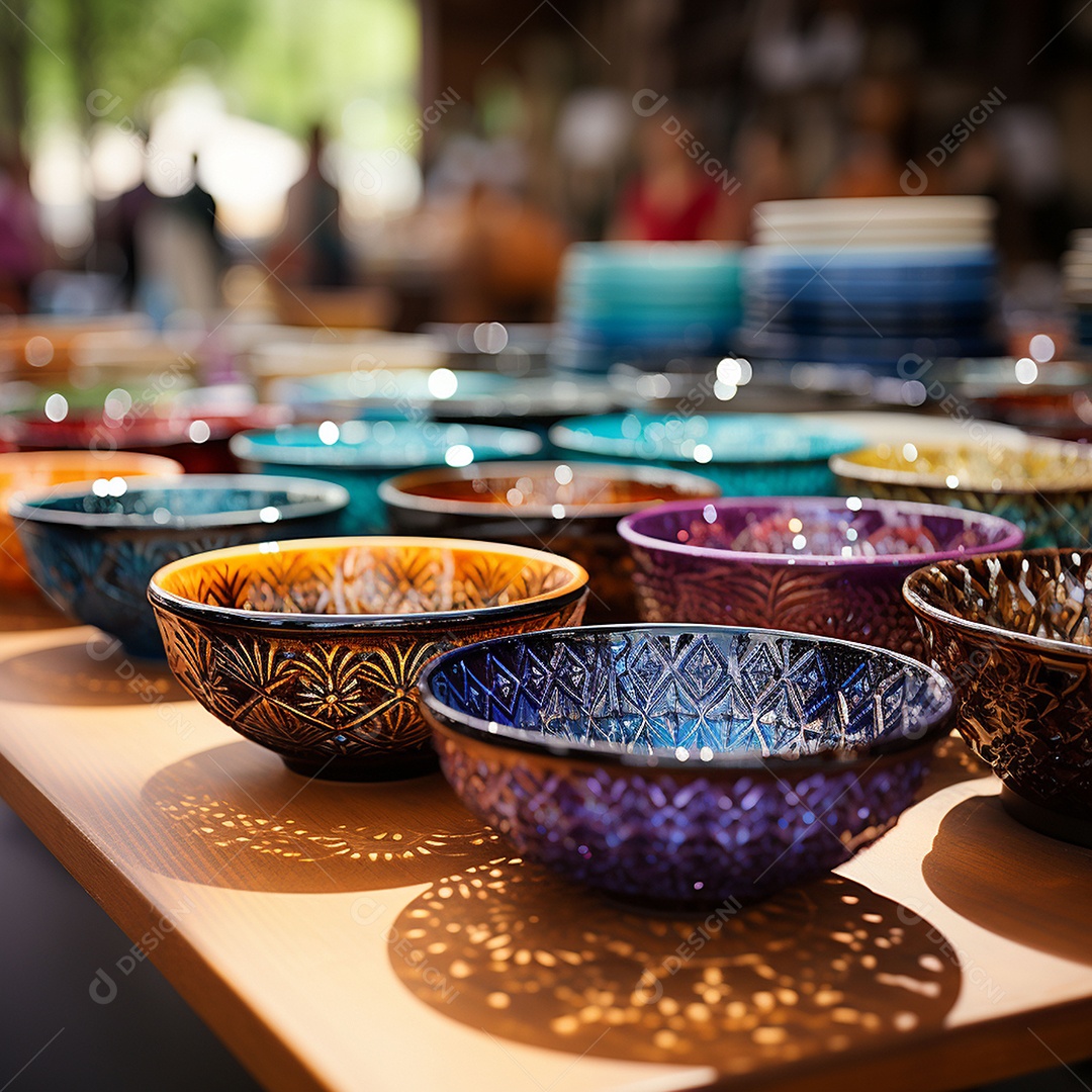 Vários tipos de louças