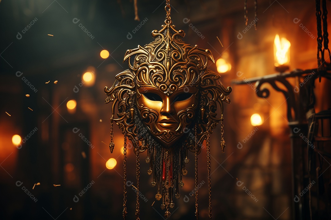 Linda máscara de carnaval