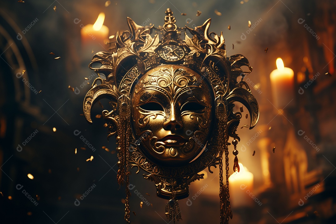 Linda máscara de carnaval