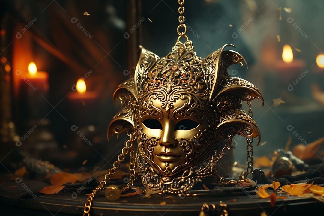 Linda máscara de carnaval