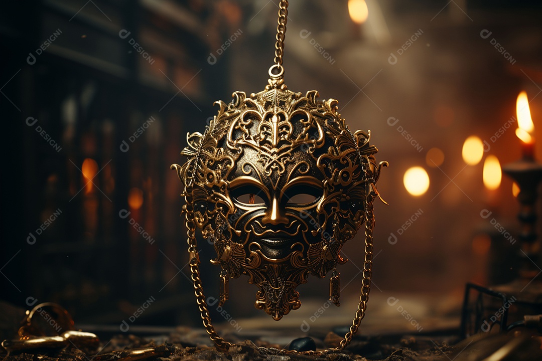 Linda máscara de carnaval